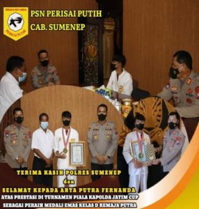 Sabet Juara Satu, Perisai Putih Ucapkan Terimakasih Kepada Polres Sumenep