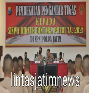 Kapolda Jatim Beri Pembekalan Siswa Diktuk Bintara Polri dan Dikmaba TNI AD di SPN Mojokerto