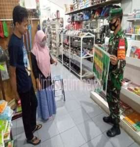 Malam Hari Toko Swalayan Tak Luput Dari Patroli Protkes