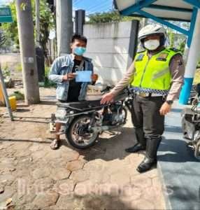 Polres Gresik Amankan Belasan Kendaraan Bermotor Pakai Knalpot Brong