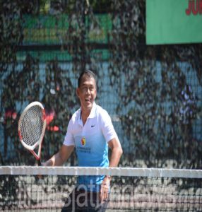 Pertandingan Tenis HUT ke-73 Kodam V/Brawijaya, Danrem 081/DSJ Berpasangan dengan Kapendam