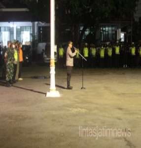 Kodim 0728/Wonogiri Bersama Polres Wonogiri Gelar Apel Kesiapan Pengamanan Tahun Baru 2022