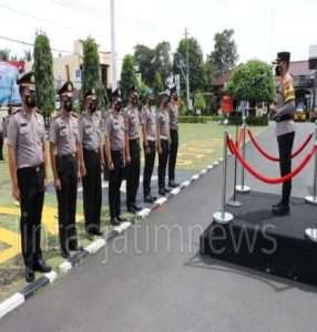 Tahun Baru, 56 Personel Polres Kebumen Sandang Pangkat Baru