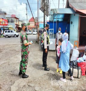 Petugas TNI Polri Gelar Operasi Yustisi Diterminal Dan Pasar