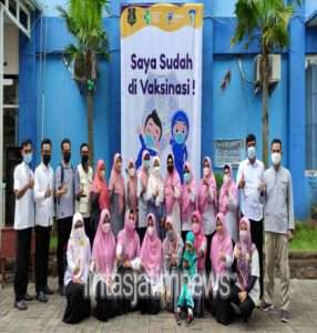 SD Muhammadiyah Sidoharjo Lamongan Vaksinasi Dosis Satu