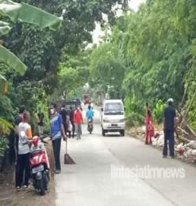 Wujudkan wilayah bersih dan sehat Koramil 06/Gondang Bersama Muspika dan Polsek Gelar bersih Wilayah