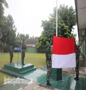 Tingkatkan Disiplin Dan Loyalitas Prajurit, Kodim 0735/Surakarta Gelar Upacara Bendera