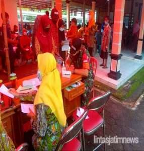 Babinsa Boto Dampingi Pemberian Vaksin Kepada Warga Binaan