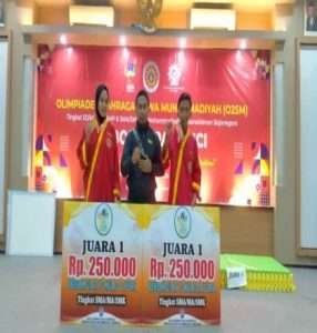Dua Emas SMA Muhammadiyah 5 Karanggeneng Pada Ajang O2SM
