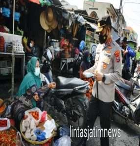 Kasus Covid-19 di Surabaya Meningkat, Polrestabes Surabaya Kembali Menggelorakan Sosialisasi Prokes