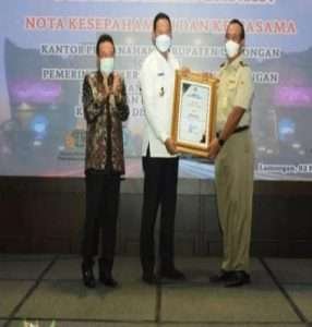 Lamongan Memperoleh Penghargaan Menteri Agraria dan Tata Ruang/Kepala BPN  Atas Sukses PTSL