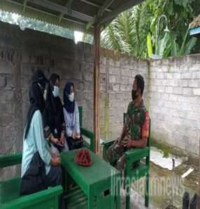Mahasiswa Gandeng Babinsa Dalam Melaksanakan KKN