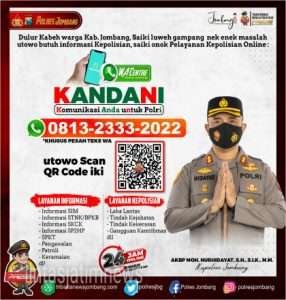Polres Jombang Luncurkan Layanan Online Lewat WhatsApp