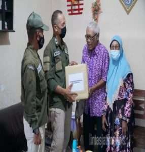 Kapenrem 081/DSJ Beri Support Jurnalis Senior di Madiun Yang Terus Berjuang Melawan Stroke