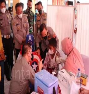 Polres Gelar Vaksinasi Serentak Seluruh Indonesia, Polres Kebumen Sediakan 4.600 Dosis