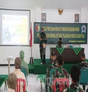 Pertebal Wawasan Hukum, Anggota Kodim Tulungagung Terima Penyuluhan dari Kumdam V Brawijaya