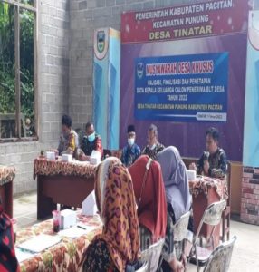 Babinsa Koramil 0801/10 Punung Hadiri Musyawarah Desa Khusus (MUSDESSUS)