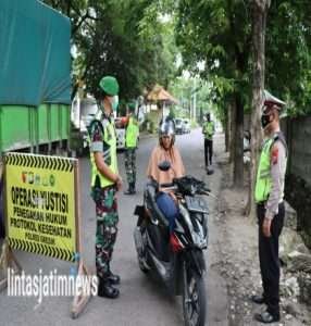 Pamor Keris,Polres Gresik Terus Lakukan Pendisiplinan Prokes