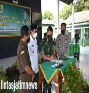 Hari ini Kodim Sragen Buka Karya Bakti Wonotolo Gondang