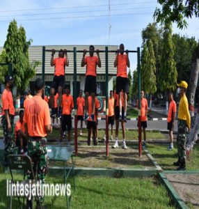 Tes Kesegaran Jasmani menjadi Tolok ukur Kemampuan fisik prajurit Kodim Sragen