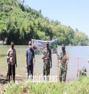 Lestarikan Linkungan, Dandim 0806/Trenggalek Tanam Mangrove di Pesisir Pantai