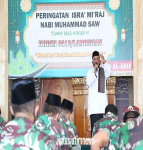 Kodim Lamongan Gelar Peringatan  Isra’ Mi’raj Nabi Muhamad SAW