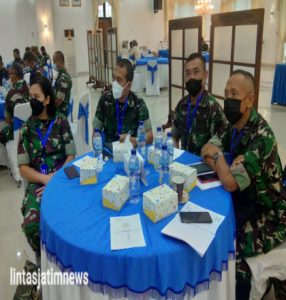 Kapenrem 081/DSJ Hadiri Rakernis Penerangan TNI AD TA 2022