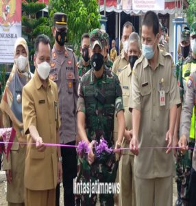 Dandim 0801/Pacitan Bersama Unsur Forkopimda Hadiri Launching Kampung Pancasila