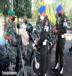 Tekan Kecalakaan Lalu Lintas dan pelanggaran administrasi  Denpom IV/Surakarta lakukan Pemeriksaan Kendaraan Anggota Kodim 0726/Sukoharjo