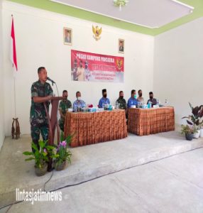 Kasdim 0801/Pacitan Selaku Ketua Tim Penilai Kampung Pancasila Kunjungi Desa Kebonagung