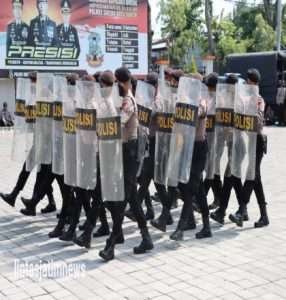 Polres Gresik Tingkatkan Kemampuan Pengendalian Massa Jelang Pilkades