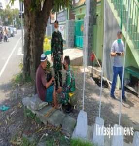 Dandim Solo Beri Bantuan Sembako Kepada Warga Terdampak Covid-19