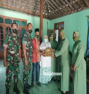 Wujud Empati, Dandim 0805/Ngawi Anjangsana Jenguk Keluarga Anggotanya Yang Sakit