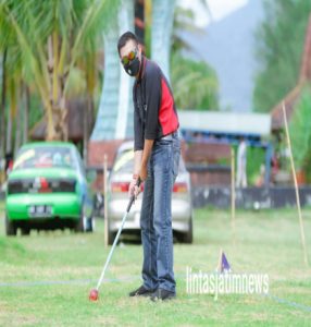 Dandim 0801/Pacitan Hadiri Turnamen Woodball Digelar di Pantai Teleng Ria Pacitan