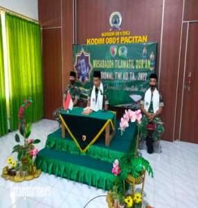 Kodim 0801/Pacitan Mengikuti Lomba Musabaqoh Tilawatil Qur’an Nasional TNI AD TA. 2022