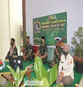 Anggota Kodim 0802/Ponorogo Ikuti Lomba MTQ Nasional TNI AD Tahun 2022 Tingkat Korem 081/Dsj