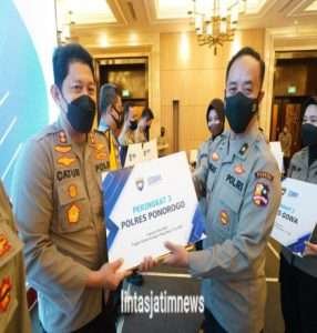 Polres Ponorogo Terima Penghargaan Dari Kementrian Keuangan RI