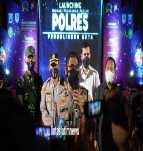 Tingkatkan Pelayanan Bagi Masyarakat di Era Digital Polres Probolinggo Kota Launching Aplikasi Prabu Presisi Mangga Manis