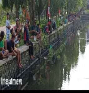 Mancing Bergembira Bersama Kaliber (Kali Bersih) di Babat