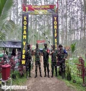 Dandi 0801/Pacitan Ikut Hadir Kunjungan Aslat Kasad Dalam Rangka Pratugas Yonif 511/DY