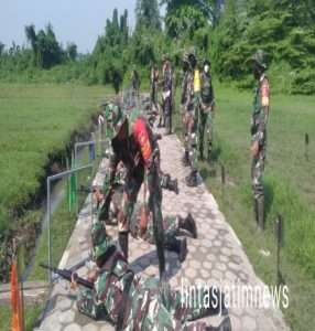 Ratusan Prajurit Kodim Wonogiri Datangi Batalyon Mekanis