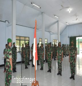 “Naik Pangkat Satu Tingkat, Berarti Tugas dan Tanggung Jawab Juga Naik “, Demikian Kata Dandim 0802/Ponorogo Kepada Anggota Kodim Yang Naik Pangkat