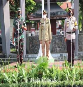 Forkopimda Trenggalek Pimpin Apel Gabungan Kesiapan Pengamanan Bulan Ramadhan 1443 H