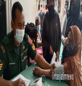 Vaksinasi Mobile Kodim 0724/Boyolali Bidik Pasar Sunggingan