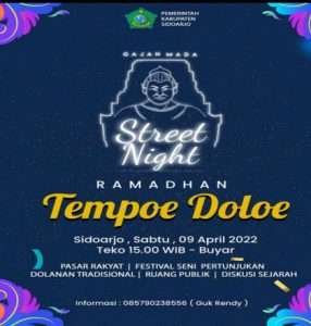 Festival Gajah Mada Street Night Sidoarjo Tempo Doeloe Bakal Digelar 9 April