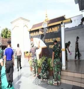 Gerakan Karya Bakti 1000 Masjid, Dandim 0802/Ponorogo Sebar Anggota di 125 Titik