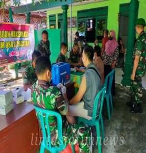 Percepat Booster, Kodim 0801/Pacitan Gelar Vaksin Keliling
