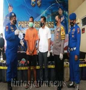 Ditpolairud Polda Jatim Amankan BBM Subsidi Jenis Bio Solar dan Pertalite 4,5 Ton