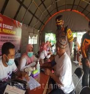 Sukseskan Herd Immunity Polres Pamekasan Gelar Vaksinasi Terpadu
