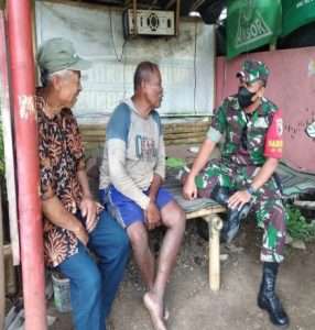 Pererat Silaturahmi Babinsa Koramil 0801/06 Bandar Komsos Bersama Warga Binaan